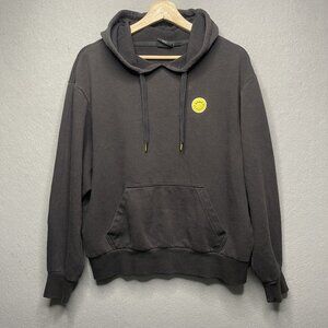Vans Mar Mar Black Hoodie Off The Wall Sz XS Yellow Happy Face